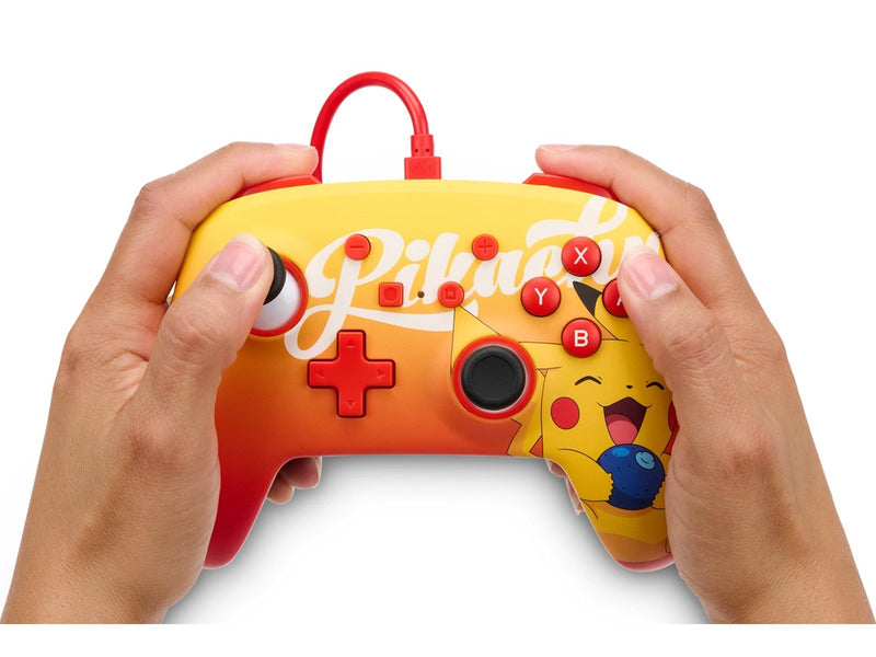 PowerA Enhanced Wired Controller for Nintendo Switch - Oran Berry Pikachu - Wired Controller - Nintendo Switch