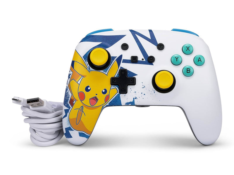 PowerA Enhanced Wired Controller for Nintendo Switch - Pikachu High Voltage - Wired Controller - Nintendo Switch