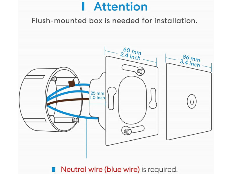 Meross Smart Wi-Fi 2-Way Wall Switch