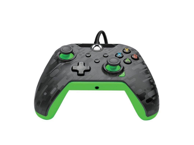 PDP Wired Controller – Electric Carbon & Green - Wired Controller - Microsoft Xbox Series S