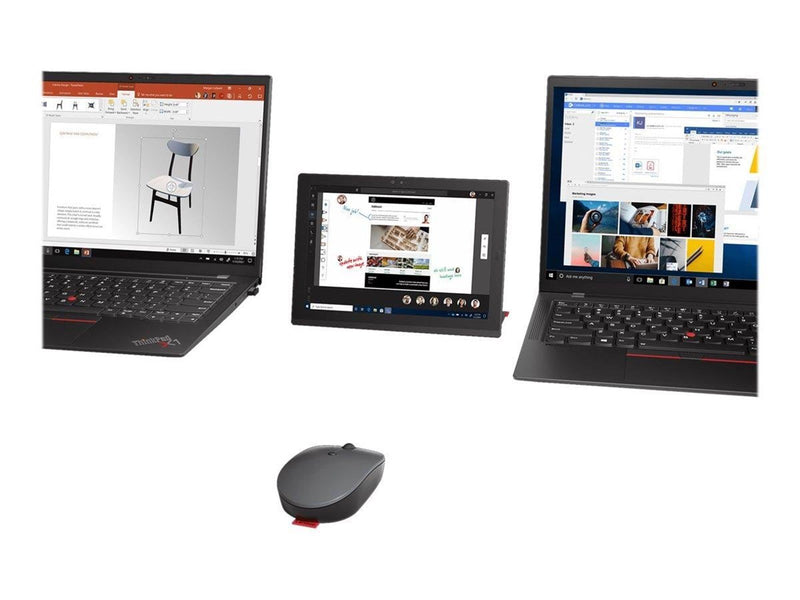 Lenovo Go Multi-device - Maus (Grau)
