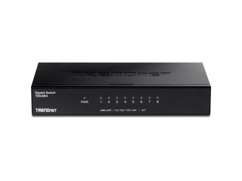 TRENDnet TEG-S83 8-Port Gigabit Desktop Switch