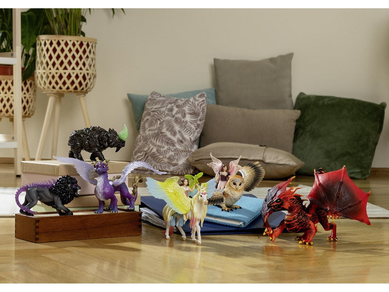 Schleich Fairy in Flight on Glam Owl V2