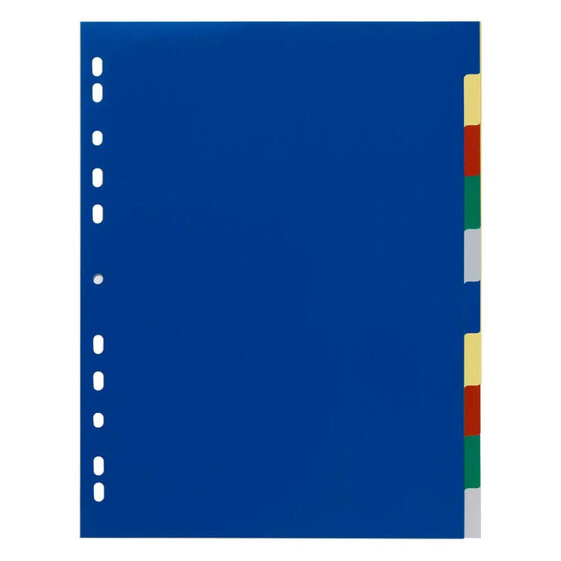 DURABLE Ordnerregister Vollformat, Überbreite blanko 10-teilig - 1 Satz