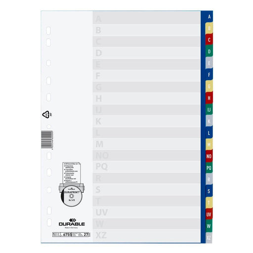 DURABLE Ordnerregister Vollformat A-Z - 20-teilig