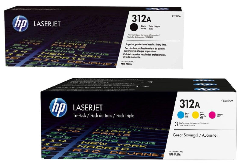 HP Original 312A Toner 4er Set schwarz, cyan, magenta, gelb