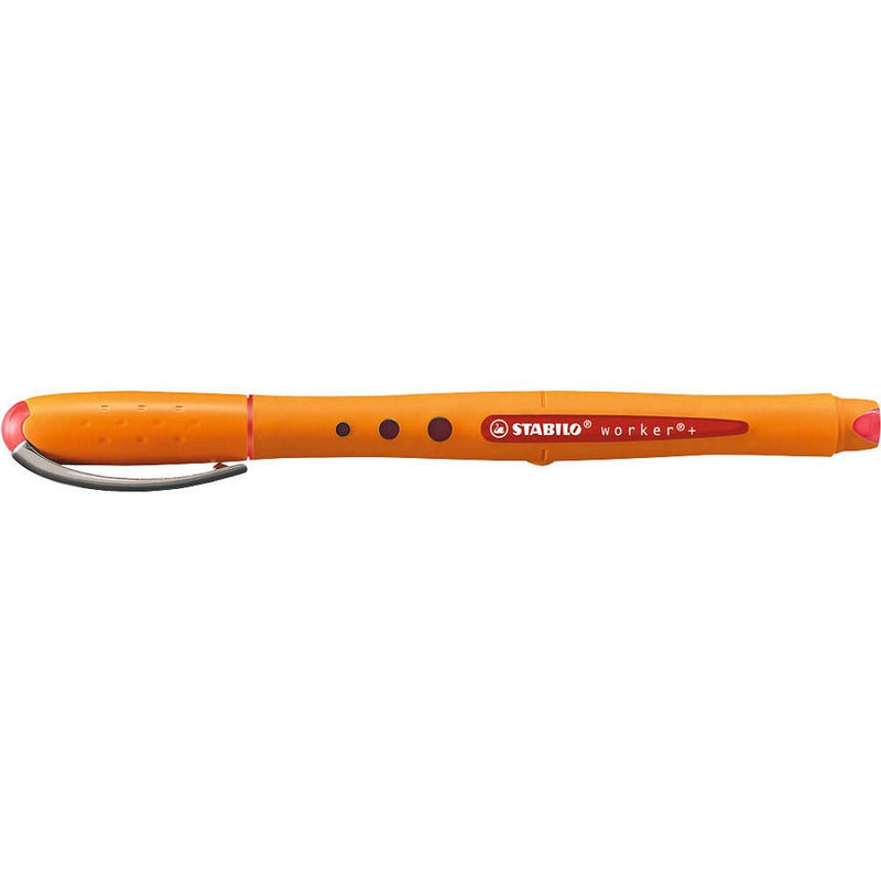 STABILO worker®+ Tintenroller orange 0,5 mm - rot