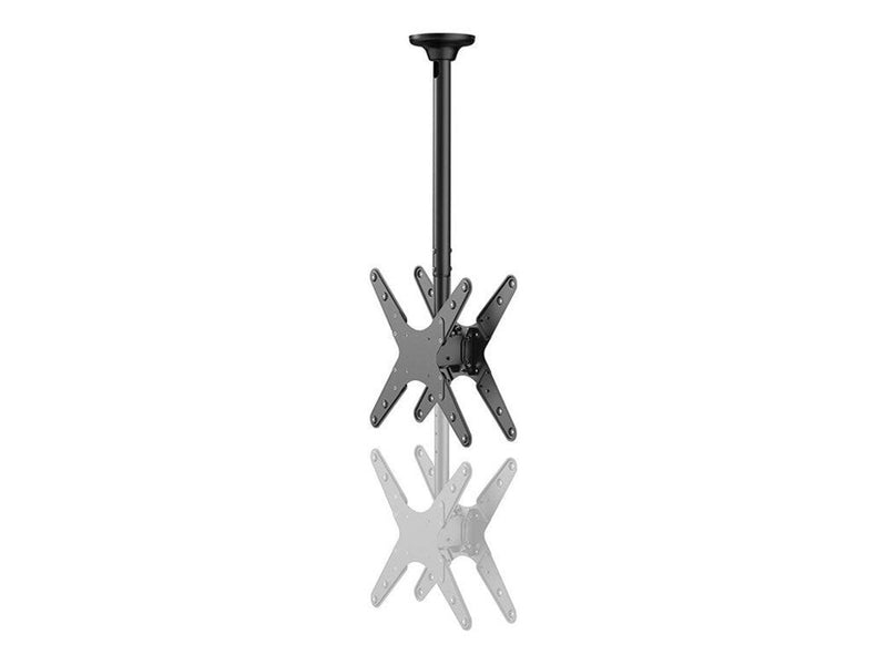 Neomounts - mounting kit - full-motion - for 2 flat panels - black 100 kg 75" 100 x 100 mm