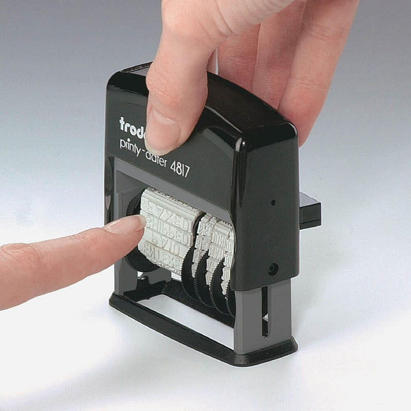trodat Ersatzstempelkissen 6/4817 schwarz 5,6 x 1,9 cm - 2 Stück