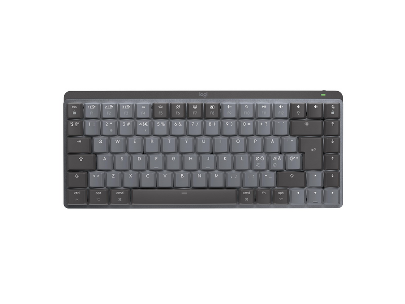 Logitech MX Mechanical Mini for Mac - Minimalist Wireless Illuminated Performance Keyboard Space Grey - US - Tastaturen - Englis
