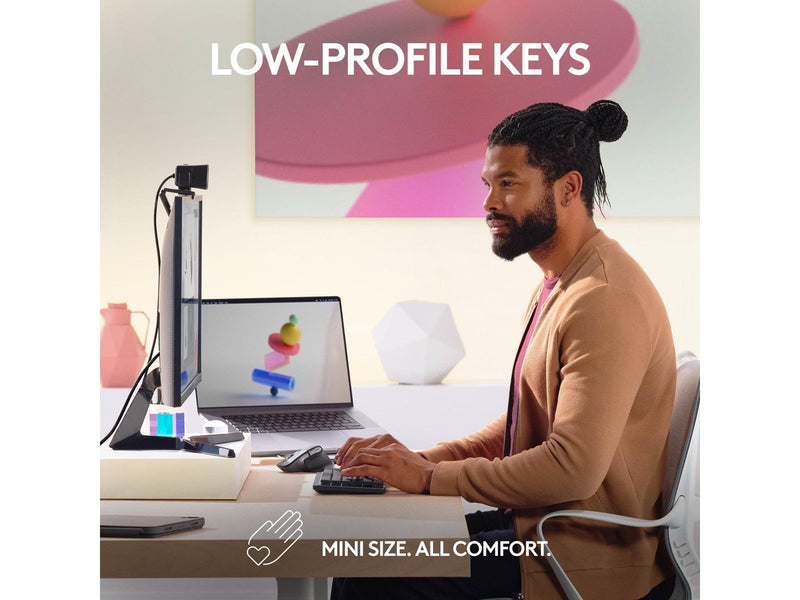 Logitech MX Mechanical Mini for Mac - Minimalist Wireless Illuminated Performance Keyboard Space Grey - US - Tastaturen - Englis