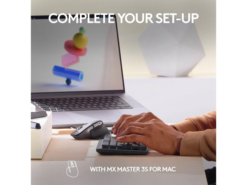 Logitech MX Mechanical Mini for Mac - Minimalist Wireless Illuminated Performance Keyboard Space Grey - US - Tastaturen - Englis