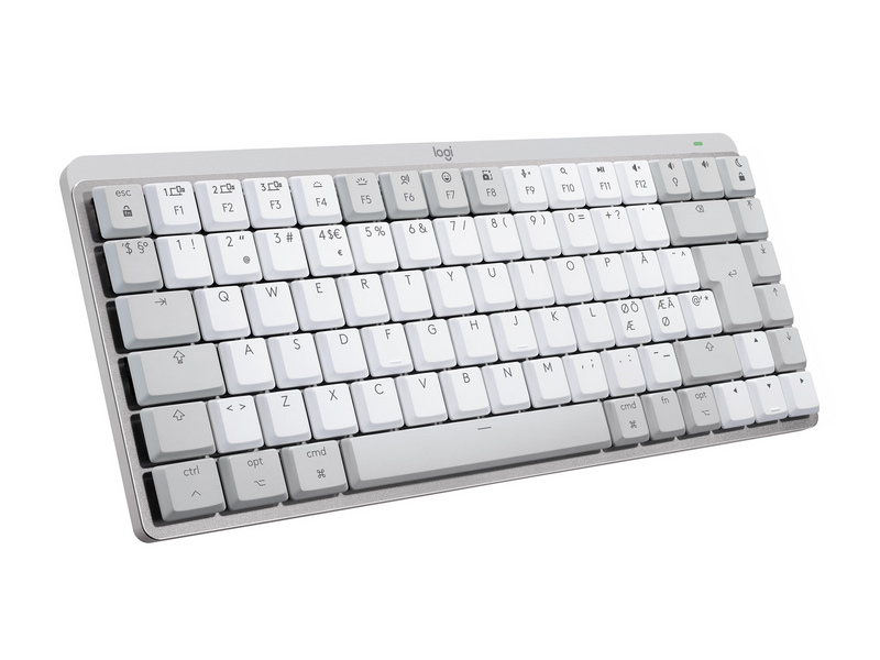 Logitech MX Mechanical Mini for Mac - Minimalist Wireless Illuminated Performance Keyboard Pale Grey - UK - Tastaturen - Englisc