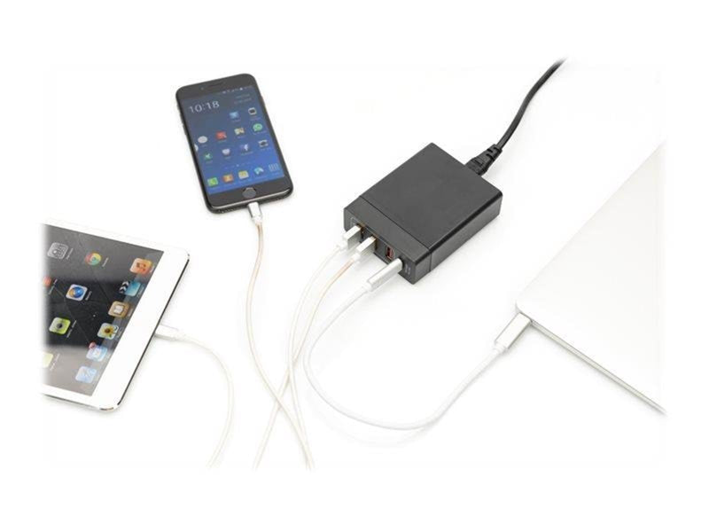 DIGITUS power adapter - USB USB-C - 72 Watt