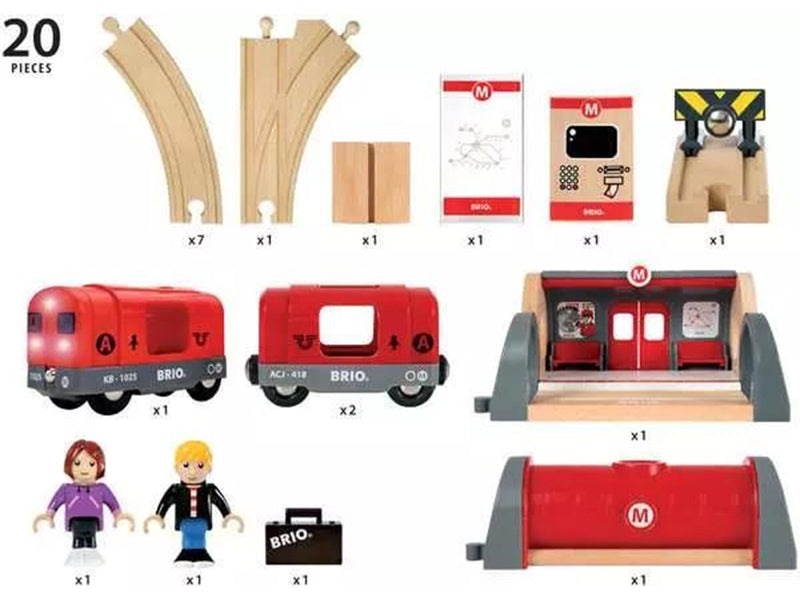 Brio Metro Railway Set