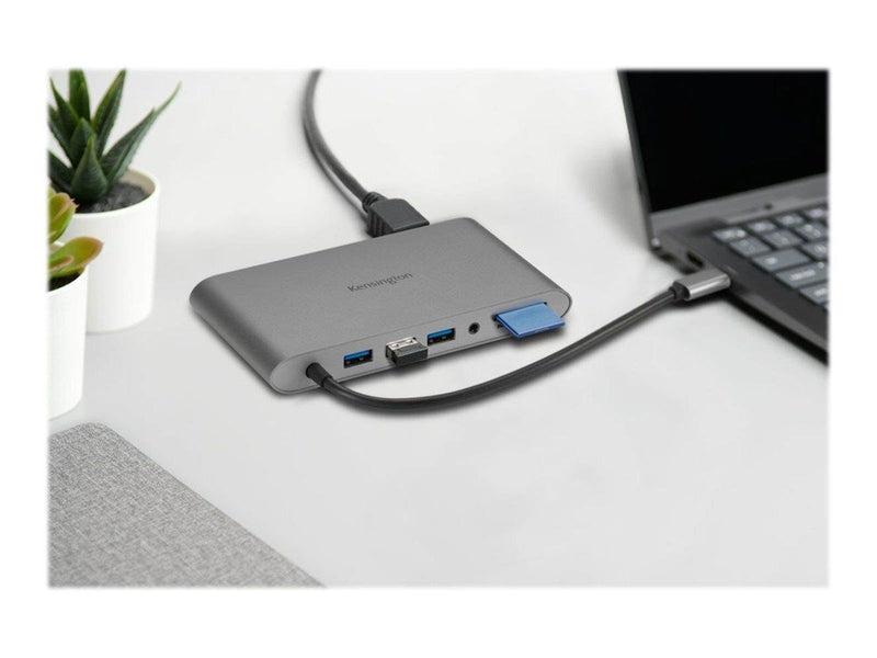 Kensington UH1440P USB-C 5Gbps Dual Video Driverless Mobile Dock – 85W Pass-Through Power – DP/HDMI/VGA