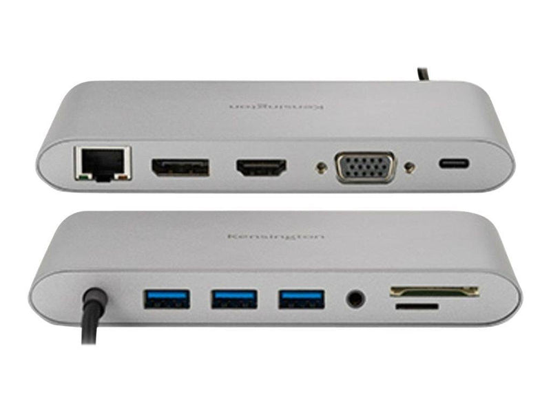 Kensington UH1440P USB-C 5Gbps Dual Video Driverless Mobile Dock – 85W Pass-Through Power – DP/HDMI/VGA