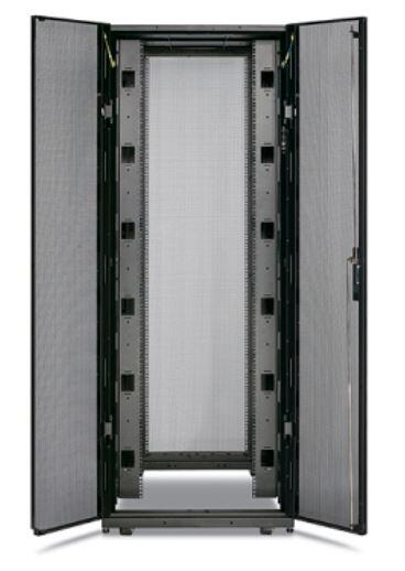 APC NetShelter SX, 48HE, 750 mm x 1070mm (B x T), Gehäuse ohne Seitenteile, schwarz (AR3157X609)