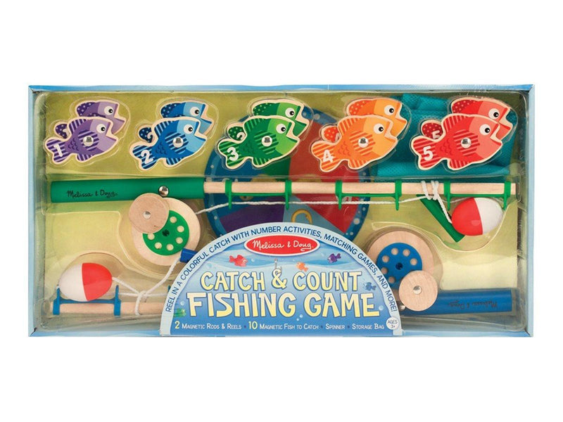 Melissa & Doug Catch & Count Magnetic Fishing Rod Set