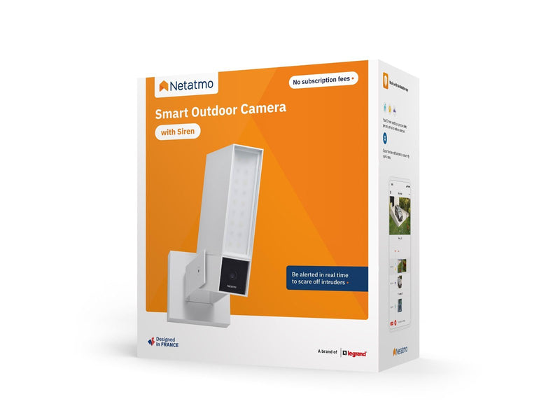 Netatmo Smarte Außenkamera mit Alarmsirene - Weiss