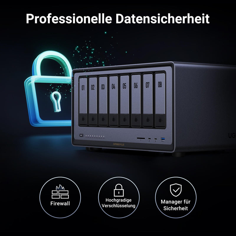 Ugreen NASync DXP8800 Plus NAS, Desktop Intel® Core™ i5 i5-1235U 8 GB DDR5 (35127)