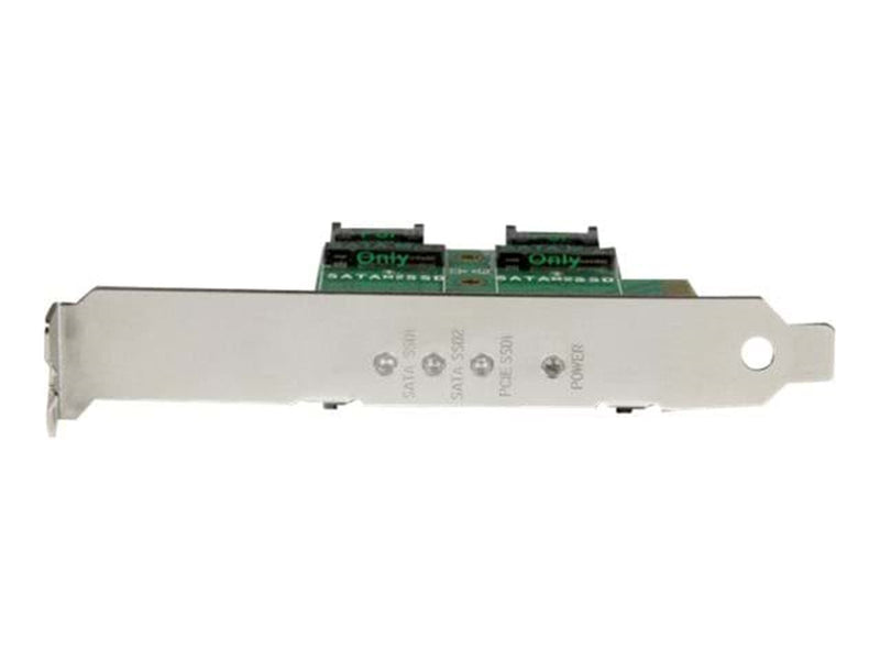 StarTech.com 3PT M.2 SSD Adapter Card - 1x PCIe (NVMe) 2x SATA M.2 PCIe 3.0