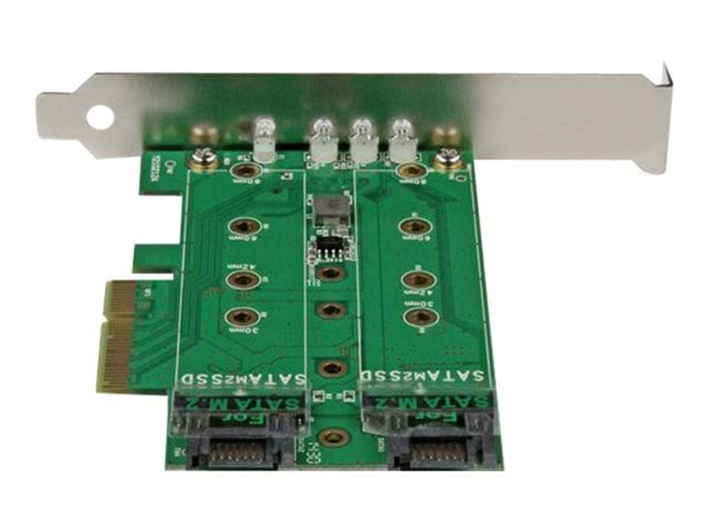 StarTech.com 3PT M.2 SSD Adapter Card - 1x PCIe (NVMe) 2x SATA M.2 PCIe 3.0