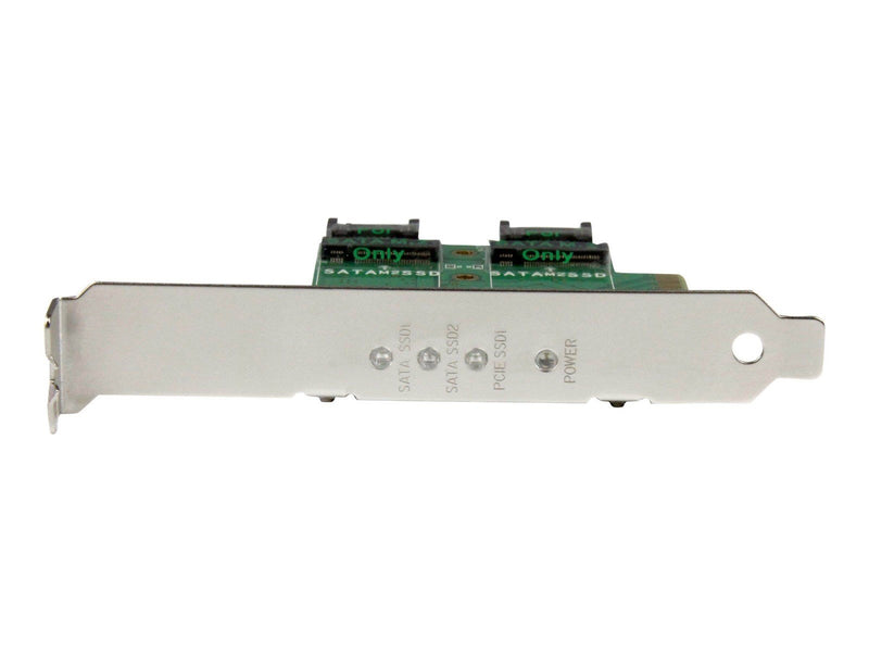 StarTech.com 3PT M.2 SSD Adapter Card - 1x PCIe (NVMe) 2x SATA M.2 PCIe 3.0