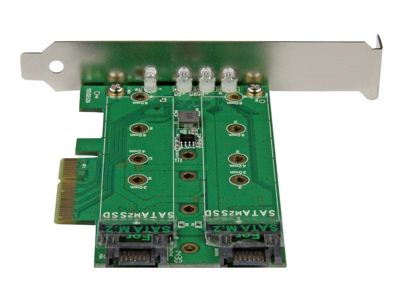 StarTech.com 3PT M.2 SSD Adapter Card - 1x PCIe (NVMe) 2x SATA M.2 PCIe 3.0