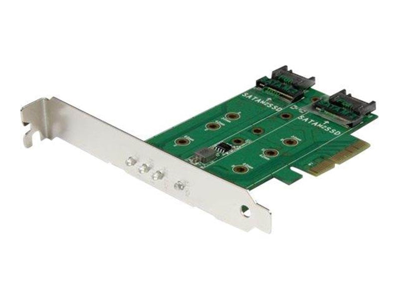 StarTech.com 3PT M.2 SSD Adapter Card - 1x PCIe (NVMe) 2x SATA M.2 PCIe 3.0