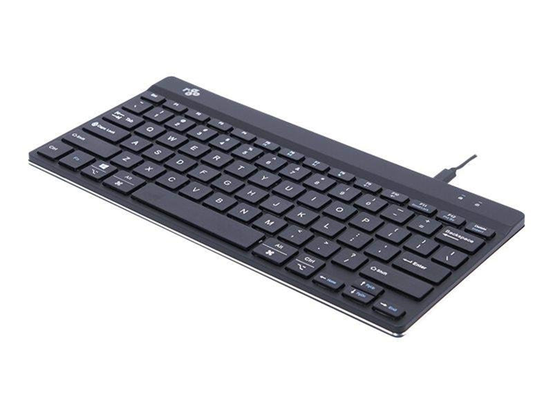 R-Go Tools R-Go Compact Break - keyboard - QWERTY - US - black - Tastaturen - Englisch - US - Schwarz