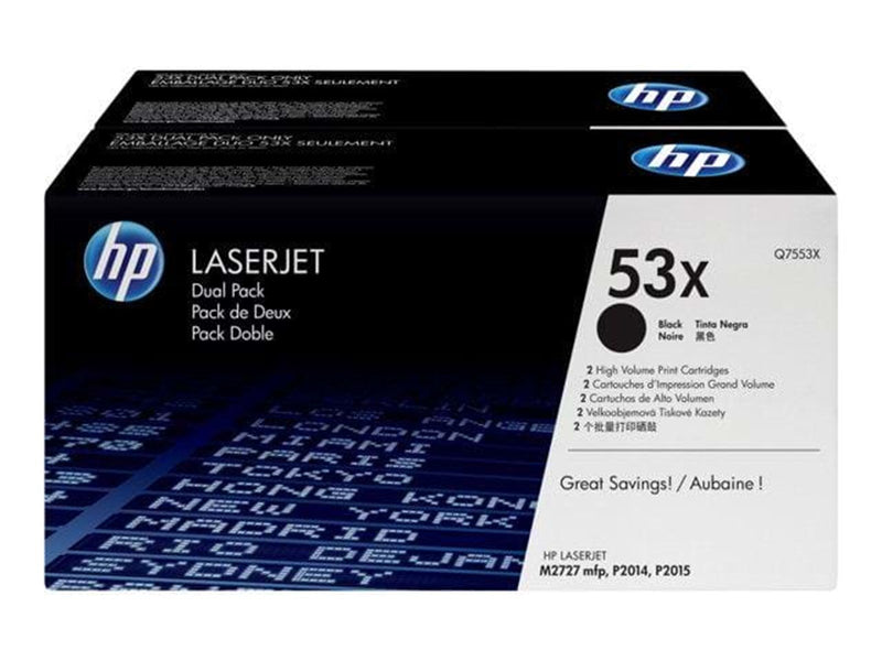 HP 53X / Q7553XD - Black Laser Toner - Tonerpatrone Schwarz