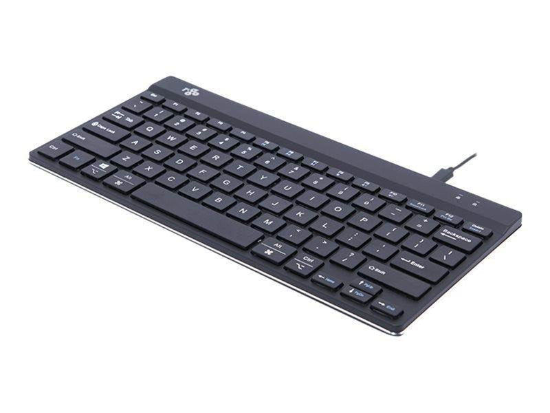 R-Go Tools R-Go Compact Break - keyboard - QWERTY - US - black - Tastaturen - Englisch - US - Schwarz