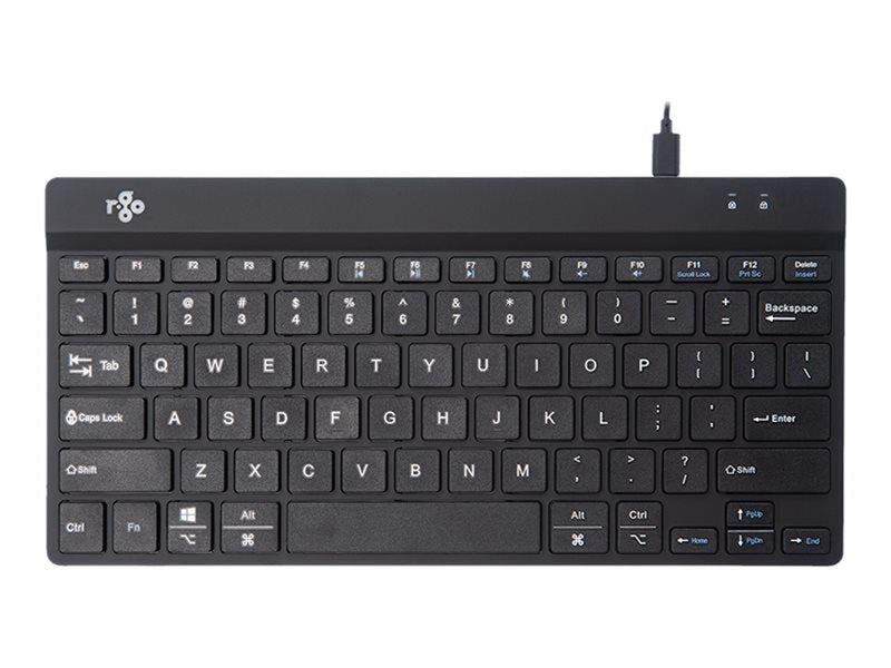 R-Go Tools R-Go Compact Break - keyboard - QWERTY - US - black - Tastaturen - Englisch - US - Schwarz