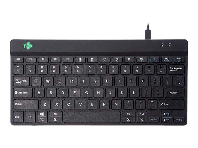 R-Go Tools R-Go Compact Break - keyboard - QWERTY - US - black - Tastaturen - Englisch - US - Schwarz