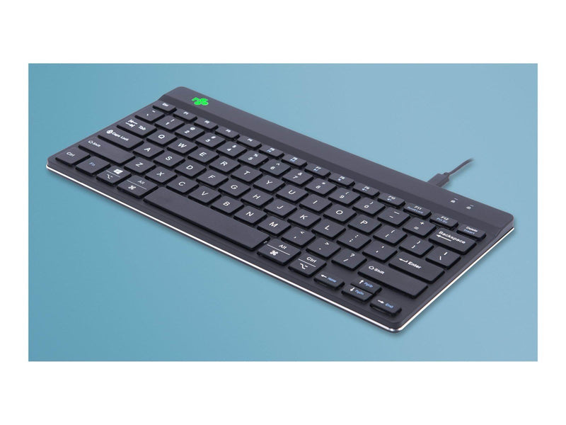 R-Go Tools R-Go Compact Break - keyboard - QWERTY - US - black - Tastaturen - Englisch - US - Schwarz