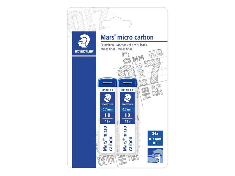 Staedtler Mec.penc.lead M.micro 07mmHB 2pcsBc
