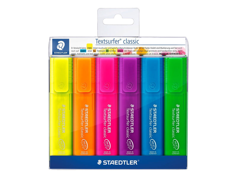 Staedtler Highlighter Textsurf.cl.6pcs.walletm