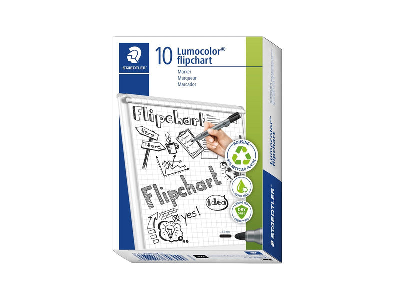 Staedtler Flipchart marker Lumocolor.10 pcs Black