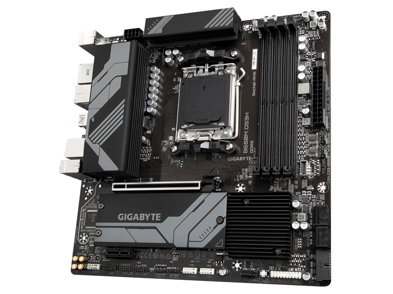 GIGABYTE B650M DS3H Mainboard - AMD B650 - AMD AM5 socket - DDR5 RAM - Micro-ATX