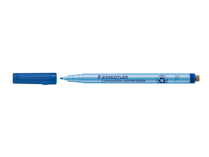Staedtler OHP pen Lumocolor correctable 10 pcs  F blu