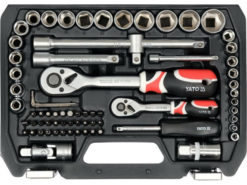 Yato YT-38782 SOCKET SET 1/2" 1/4" 72 PCS M