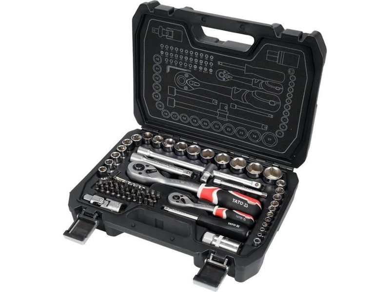 Yato YT-38782 SOCKET SET 1/2" 1/4" 72 PCS M