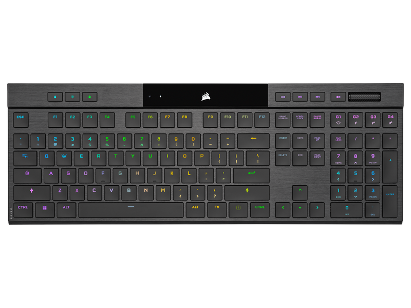 Corsair K100 Air Wireless RGB - MX Ultra Low Profile Tactile - US - Gaming Tastaturen - Englisch - US - Schwarz
