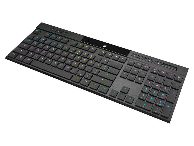 Corsair K100 Air Wireless RGB - MX Ultra Low Profile Tactile - US - Gaming Tastaturen - Englisch - US - Schwarz