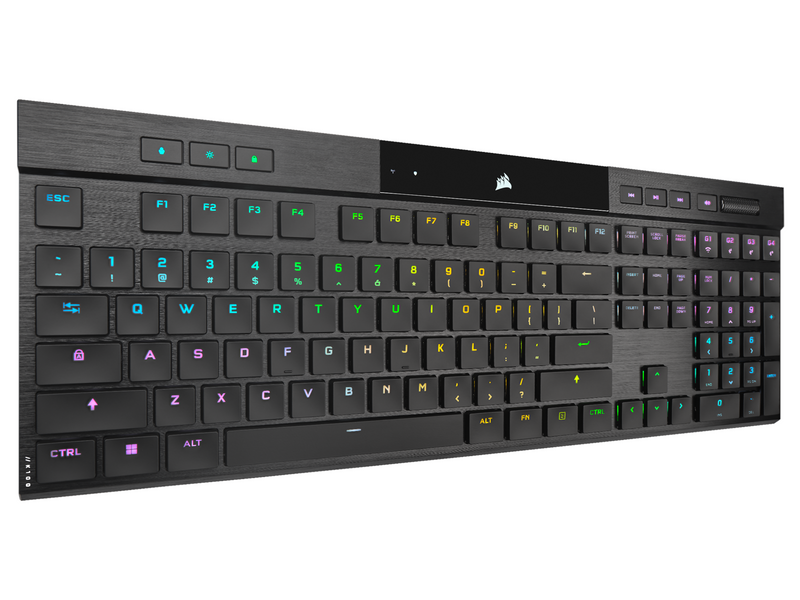 Corsair K100 Air Wireless RGB - MX Ultra Low Profile Tactile - US - Gaming Tastaturen - Englisch - US - Schwarz