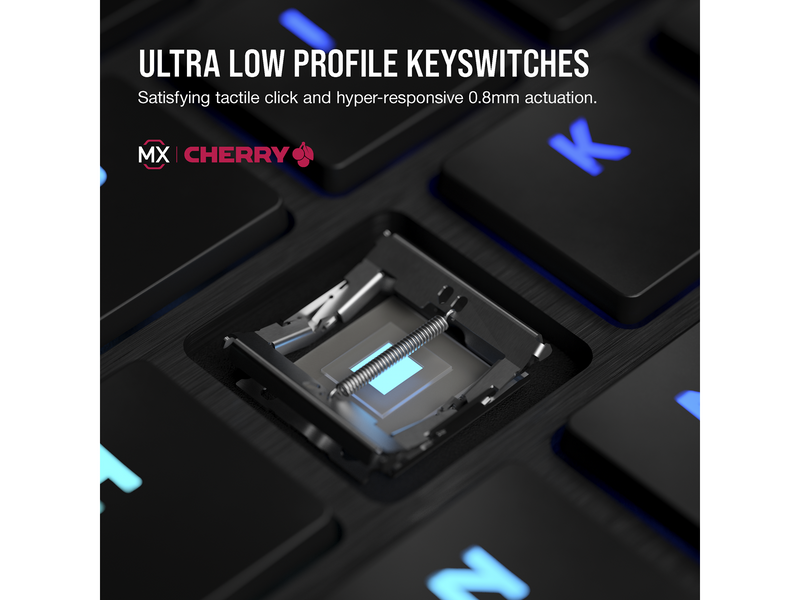 Corsair K100 Air Wireless RGB - MX Ultra Low Profile Tactile - US - Gaming Tastaturen - Englisch - US - Schwarz