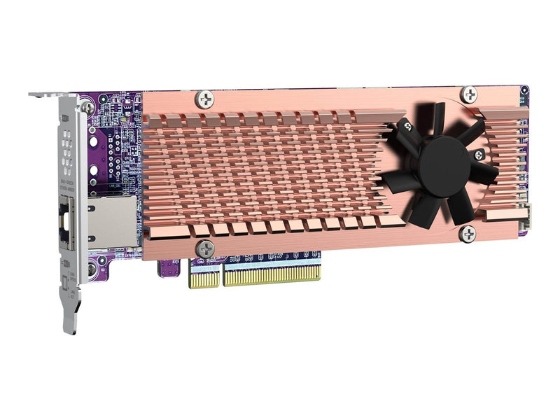 QNAP QM2-2P410G2T - storage controller - PCIe 4.0 x4 (NVMe) - PCIe 4.0 x8