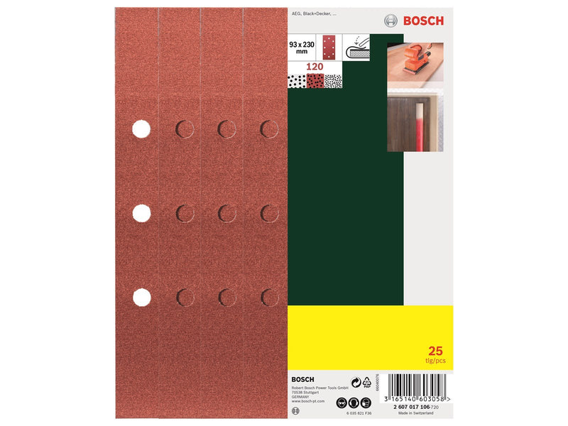Bosch sandpapirsark