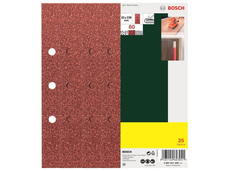 Bosch sandpapirsark